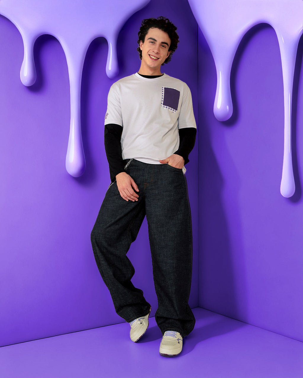 Melt Pocket Tee - Liquid Fire