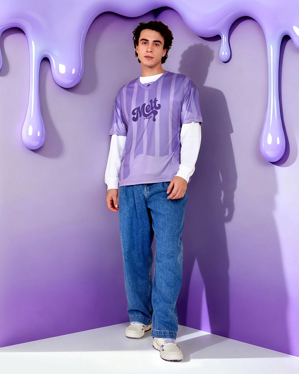 Melt Baseball Jersey - Liquid Fire