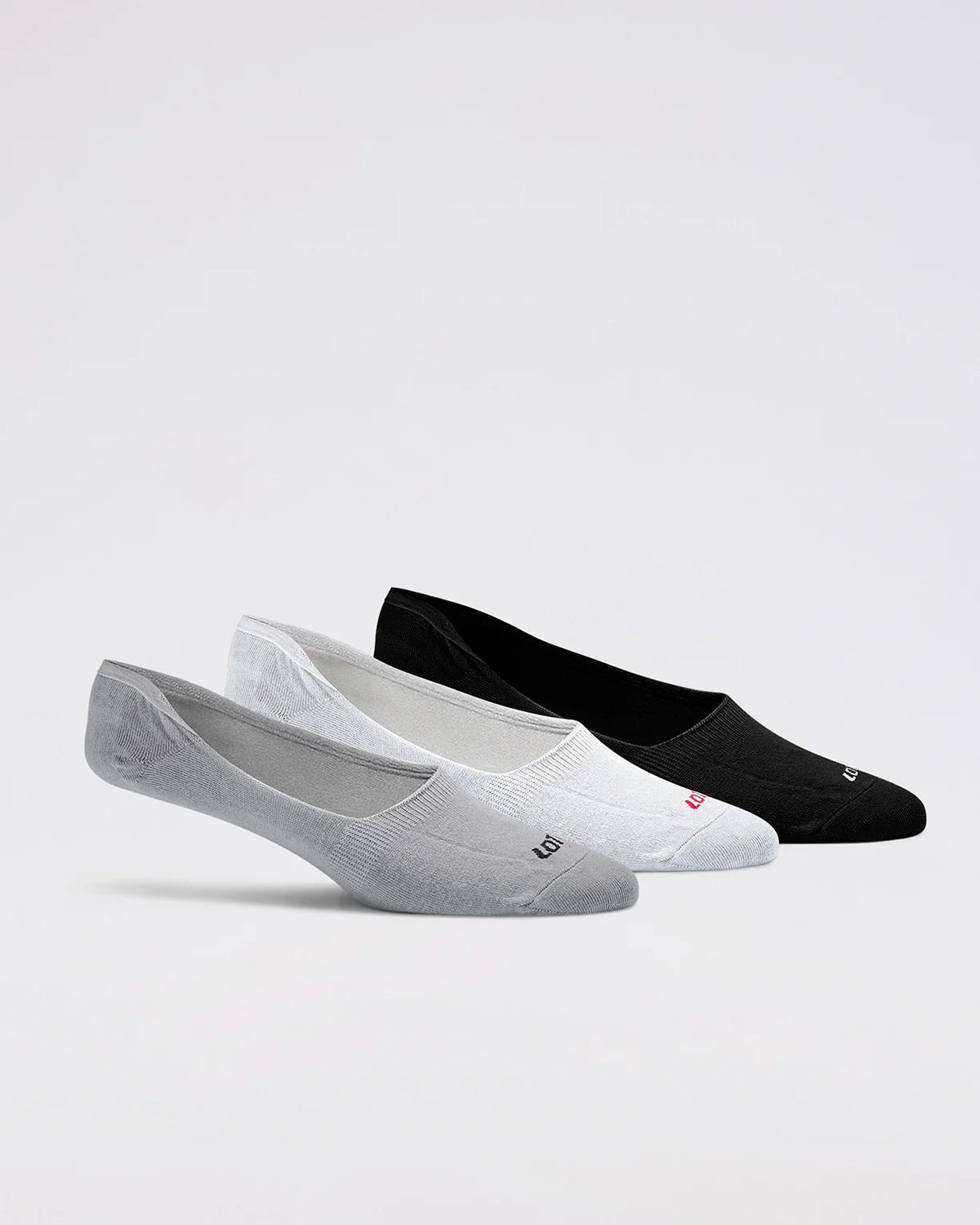 Essentials Socks 1.0 Pack of 3 - Bright White, Black Beauty, Castle Rock