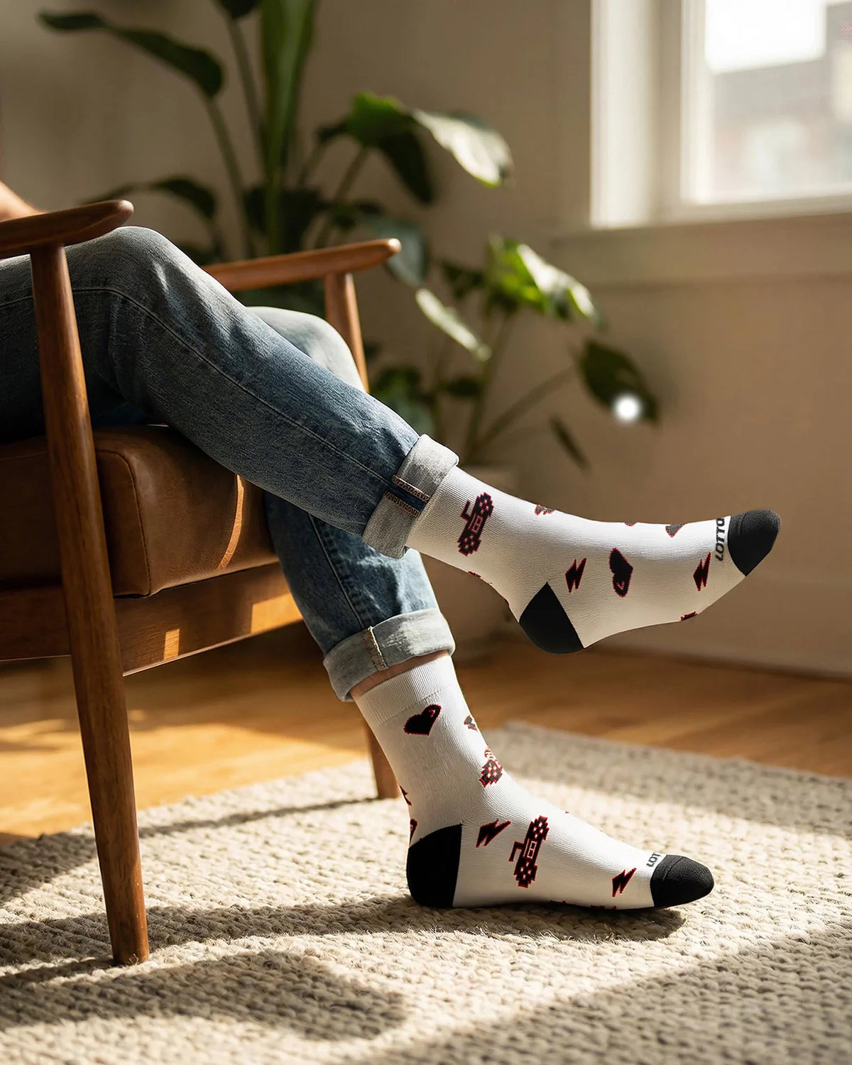 StreetPlay Socks 2.0 Pack of 2 - Gardenia & Black Beauty