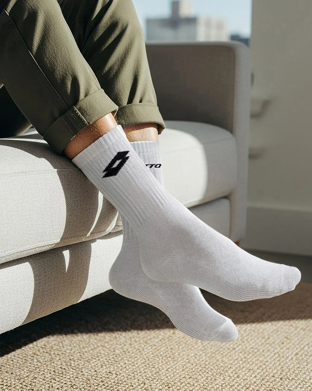 Courtline Socks 1.0 Pack of 3 - Black Beauty, Castle Rock & Bright White