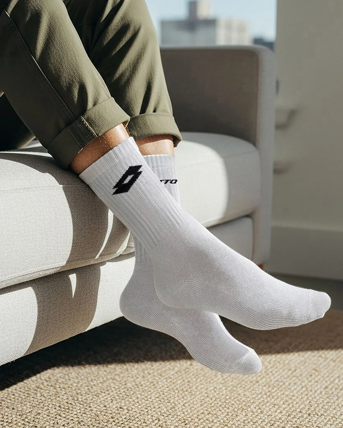 Courtline Socks 1.0 Pack of 3 - Black Beauty, Castle Rock & Bright White