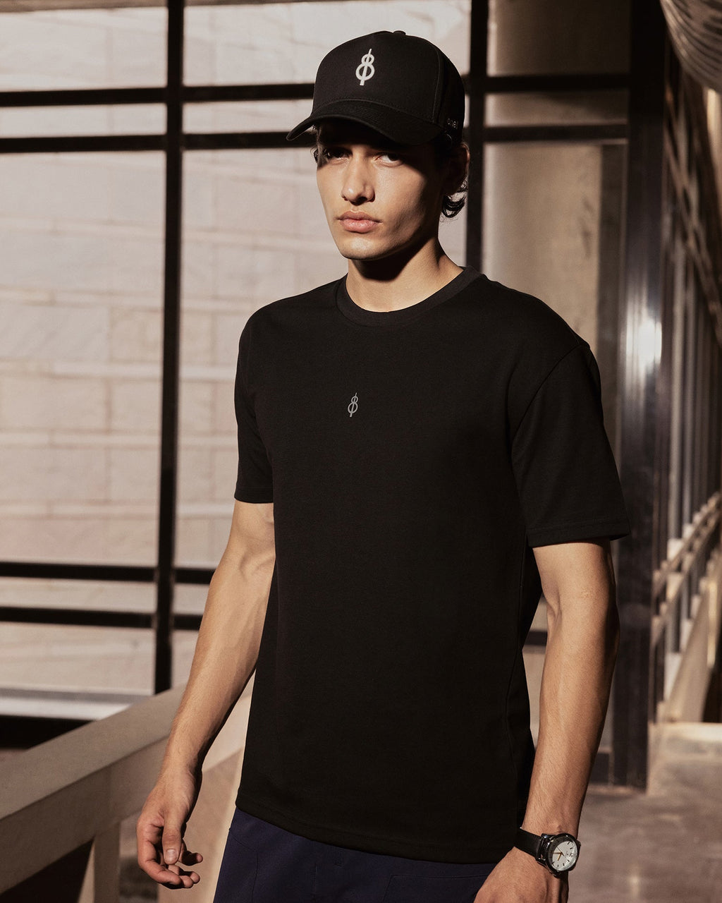 Boom Logo Relaxed T-Shirt - Black