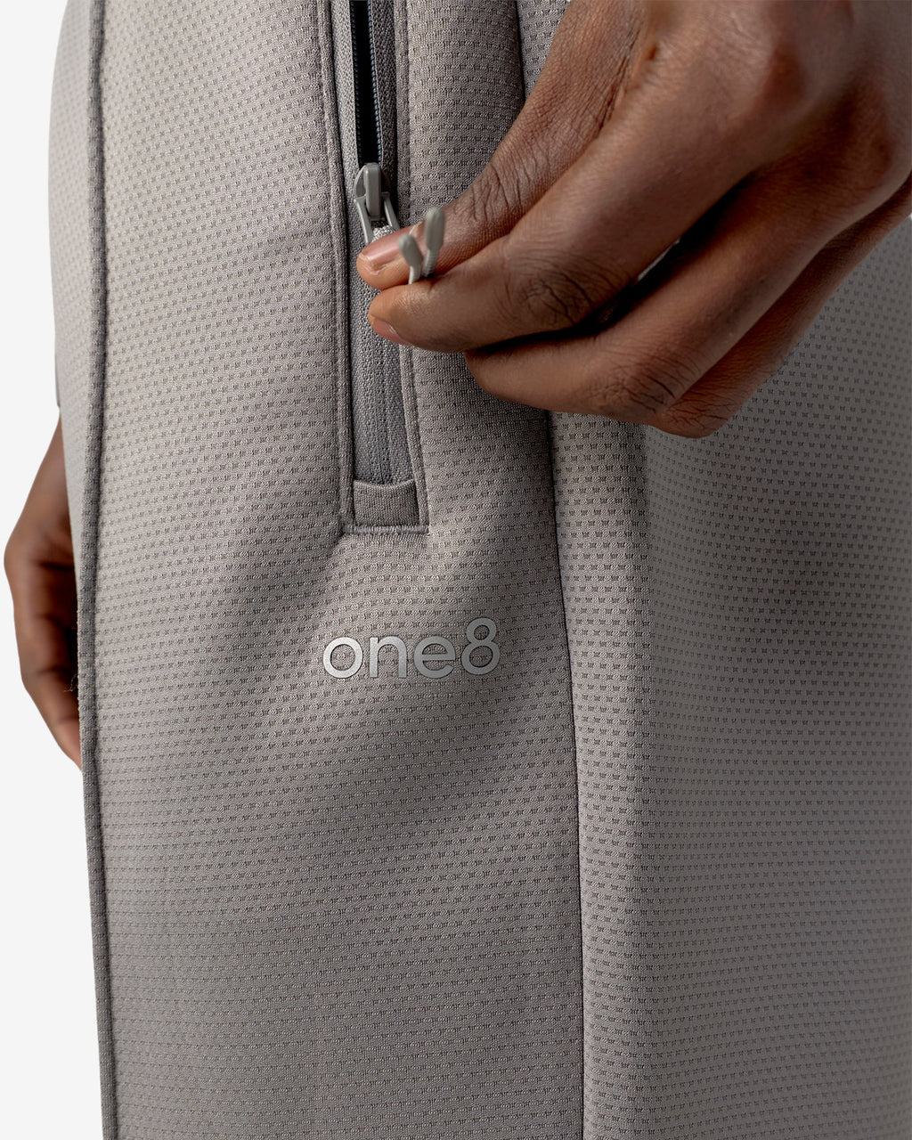 Pin Tuck Track Pants - Grey